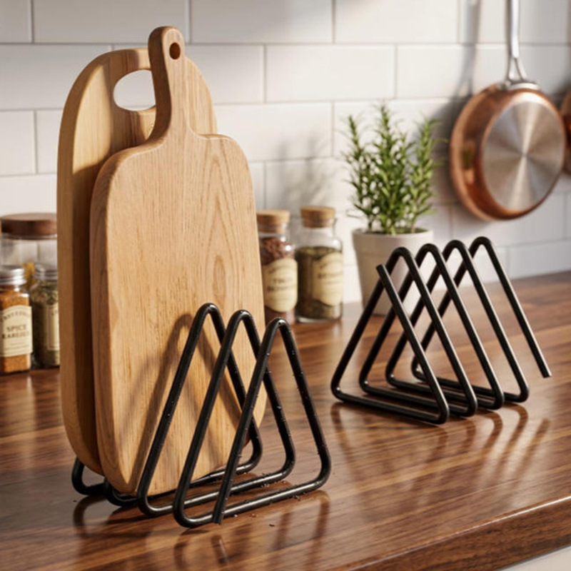 Kitchen Cabinet Baking Organizer - Porta Taglieri Triangolare Salvaspazio per Armadio