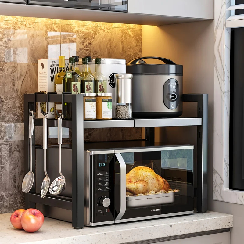 Kitchen Baking Rack - Mensola Espandibile per Microonde, Supporto per