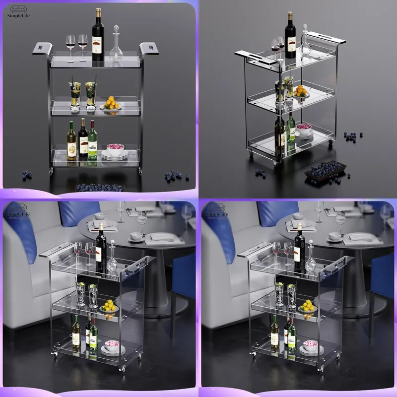 Kitchen Baking Organization - Carrello da Cucina Moderno a 3