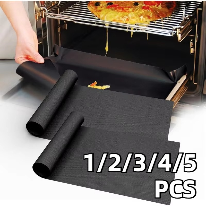 Kitchen Baking Mat - 1/2/3/4/5PCS Nero BBQ Grill Zerbino Forno