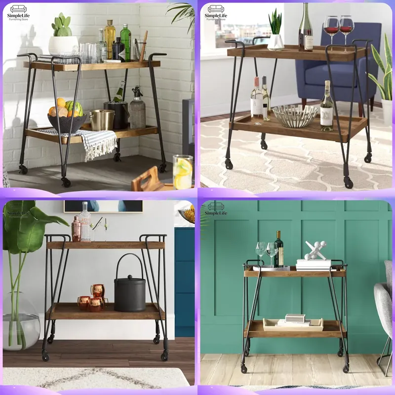 Kitchen Baking Cart - Carrello da Cucina con Ruote, Carrello