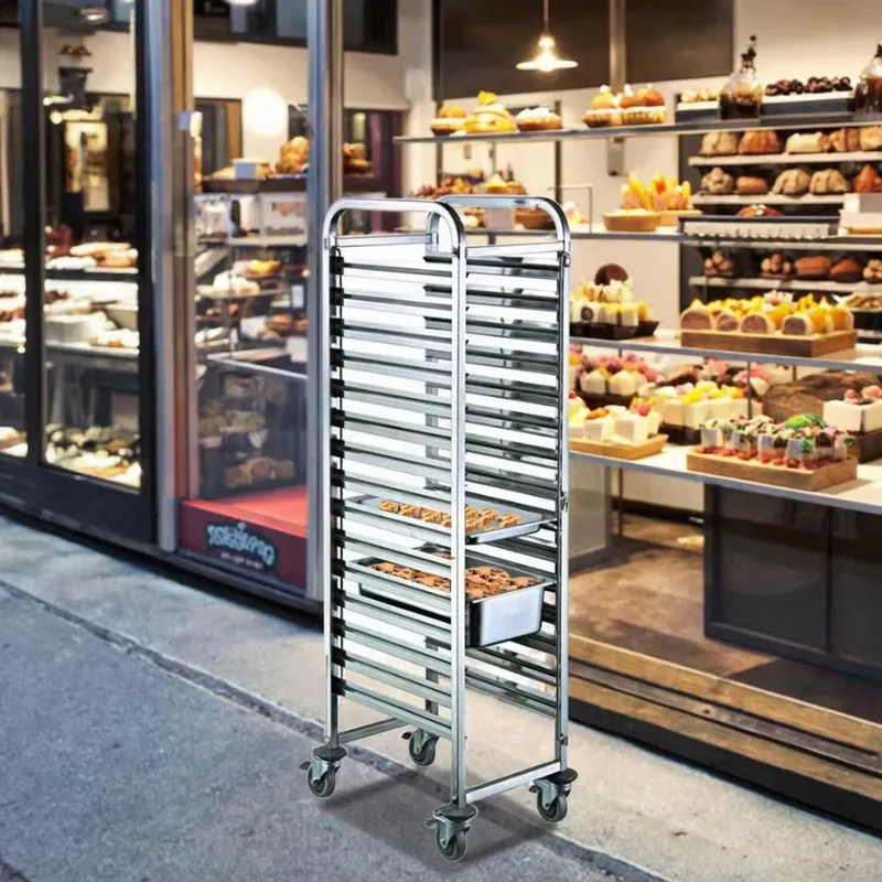 Carrello per teglie GN a 4 ruo - Kitchen Baking Cart recensione e prezzo