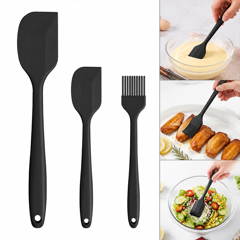 Set di 3 Spatole in Silicone A - Bread Baking Kitchen Utensils recensione e prezzo